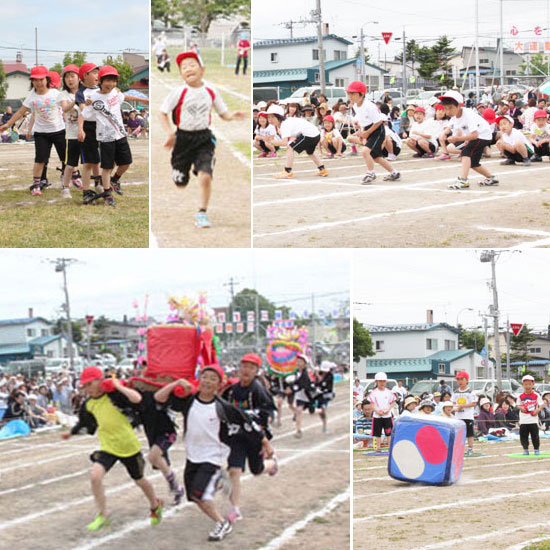 羽幌小学校運動会の写真