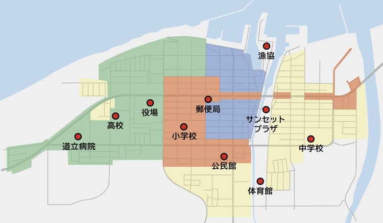 収集区域図