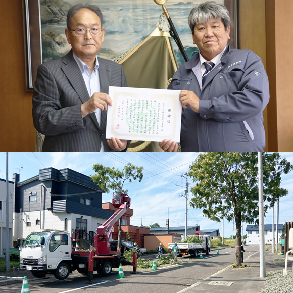 地域貢献事業(枝払い)
